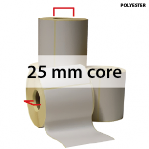 25mm kerne - Polyester etiketter